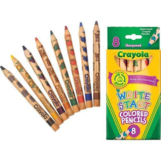 16 Pack LLC FORMERLY BINNEY & SMITH CRAYOLA WRITE START 8 CT COLORED – Plastic, Multicolored, Pack of 16, Model 68-4108