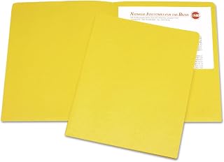 AbilityOne NSN5122414 - Double Pocket Portfolio - Yellow