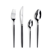 Soprano Cutlery Set by Amefa – 24, Stainless Steel, Black, Model 1114DTAF11C40