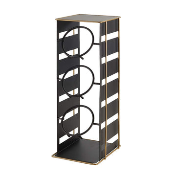 22086-90 Empire Cylinder Display 7"W x 7-1/4"D x 18-1/2"H (Cylinders Sold Separately) by CAL-MIL – Metal, Black