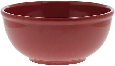 HUBERT Cranberry Serving Bowl Basic Heavyweight Round Cranberry Melamine Plastic - 10 1/2" Dia x 4 1/2" H