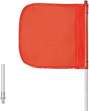 Checkers Heavy Duty Quick Disconnect 12" Orange Warning Whip Safety Flag