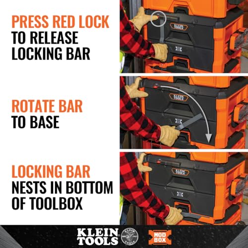 KLEIN TOOLS 2-Drawer / Orange / 50.0 pounds Tool Boxes