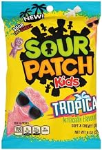 Sour Patch Kids Fat Free Tropical Soft and Chewy Candy, 8 Ounce -- 12 per case.