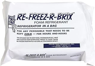 Polar Tech RE-FREEZ-R-BRIX RB28 Foam Refrigerant Packs, 28oz Capacity (Case of 6)