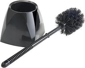 BR-15SET-B - Toilet Bowl Brush with Caddy, PP, Black
