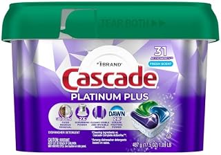 Cascade Detergent, Dishwasher Actionpacs Fresh Scent, 31 Count