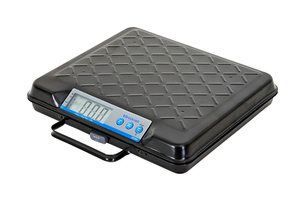 SBWGP100 - Portable Electronic Utility Bench Scale by Brecknell – 100 lb Capacity, Plastic, Black