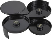 Winco Black Glass Plastic Rimmer, 3 Tier | Dishwasher safe, BPA-free, Three-tier system, Sponge tier, Rimmer, Commercial Foodservice