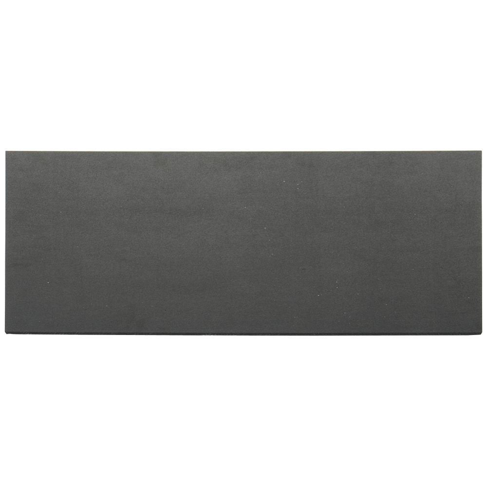 Deli Riser Solid Black ABS Flat Riser Sheet - 24" L x 30" W x 1/4" H by HUBERT – Plastic, Black, Model SHT-SOL24X30BLK