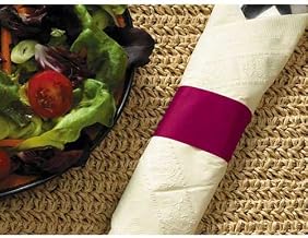 Hoffmaster Burgundy Paper Napkin Band, 4.25 x 1.5 inch - 5000 per case.
