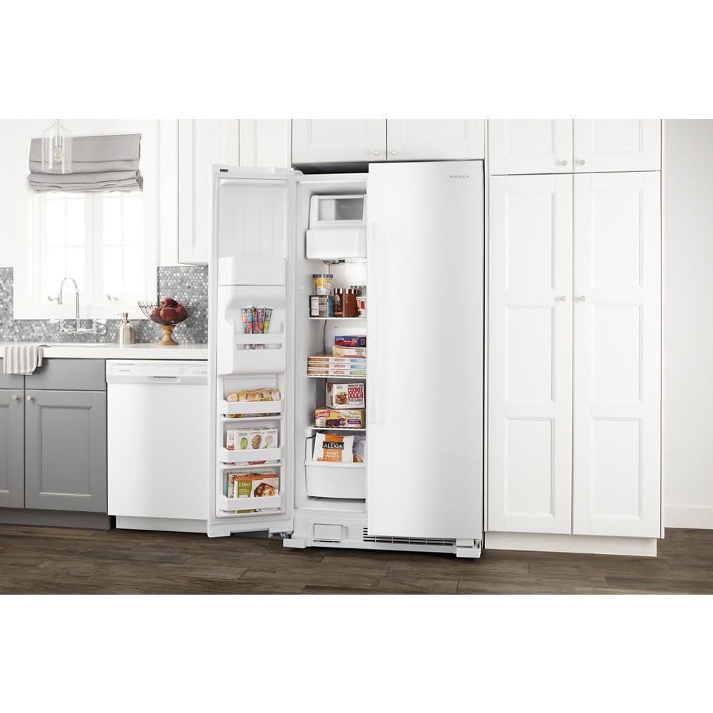 21.4 CU. FT. Side BY Side Refrigerator in White by AMANA – 21.4 cubic_feet, White, Model ASI2175GRW