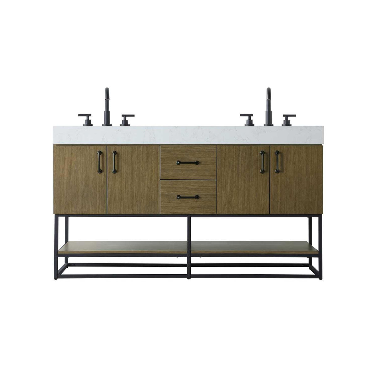 Caroline Bathroom Vanity Chestnut Brown by Lighting Design – Wood, Chestnut Brown, Model VF29260DMCB