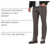 Men's X Move 5-Pocket Performance Pant by Lee – Polyester, Static Gray, Model 112364245