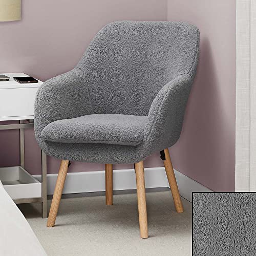 Convenience Concepts Sherpa Gray / Chair / (L) 25.25 in. x (W) 26.75 in. x (H) 33.5 in. Chairs
