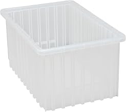 Quantum Storage DG92080 Dividable Grid Heavy Duty Part Organizer Bins - 16-1/2" x 10-7/8" x 8" - 8 Pack