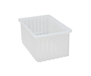 Dividable Grid Storage Container by QUANTUM STORAGE SYSTEMS – 16-1/2" L x 10-7/8" W x 8" H, 1436.0 cubic_inches, Plastic, Clear, Pack of 8