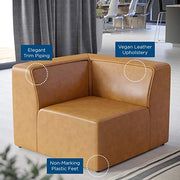 Modway Tan / Contemporary / Corner Chair Sofas & Couches