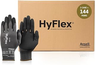 Ansell HyFlex 11-840 Foam Nitrile Coated Work Gloves, Size S, Case of 144