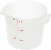 Carlisle FoodService Products 6 Quart (Pack of 12) / 12 / White Storage & Transport