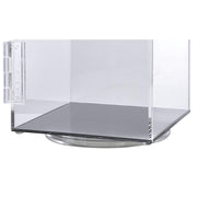 Rotating Clear Acrylic Showcase with Lock by AARCO DISPLAY PRODUCTS – Clear, Model 1473