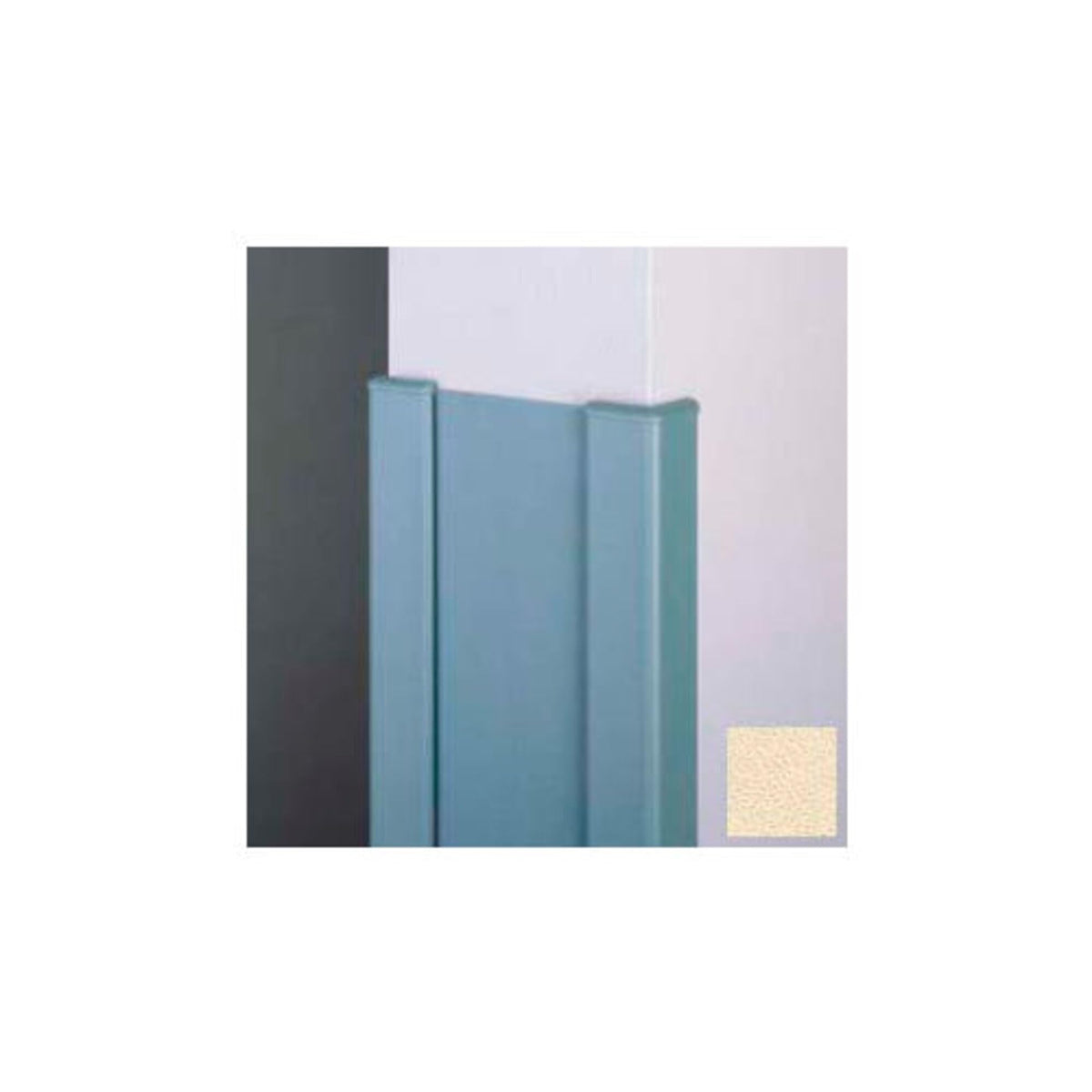 End Wall 90 Corners by Pawling – 50"L x 9"W x 5"H, Vinyl, Ivory, Model CG-11R-4-2