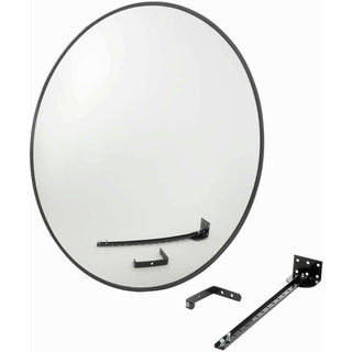 160 Degree Outdoor Acrylic Mirror by Vision Metalizers – 37.5"L x 38"W, Acrylic, Silver, Model PA3600