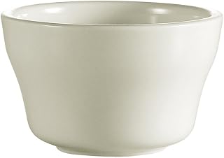 CAC China REC-46 Rolled Edge 3-7/8-Inch Stoneware Bouillon, 6-Ounce, American White, Box of 36
