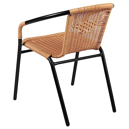 Flash Furniture Beige / Set of 4 / Modern Patio Dining Chairs