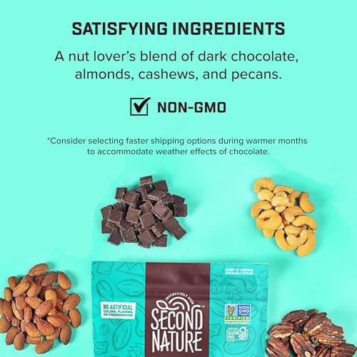 Second Nature Dark Chocolate / 12 Ounce (Pack of 1) / Torquise Snack & Trail Mixes