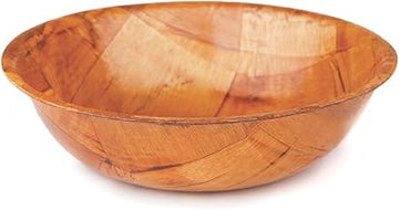 Tablecraft 5-1/2" Mahogany Round Woven Wood Bowl