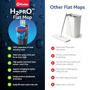 O-Cedar H2prO + Punch Assorted Sponges / H2pro Flat Mop System With Punch Variety Pack / 1 Sponge Mops