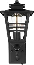 Macon One Light Outdoor Wall Sconce Black
