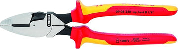 KNIPEX Tools 09 08 240 SBA 9.5-Inch Insulated Ultra-High Leverage Lineman's Pliers