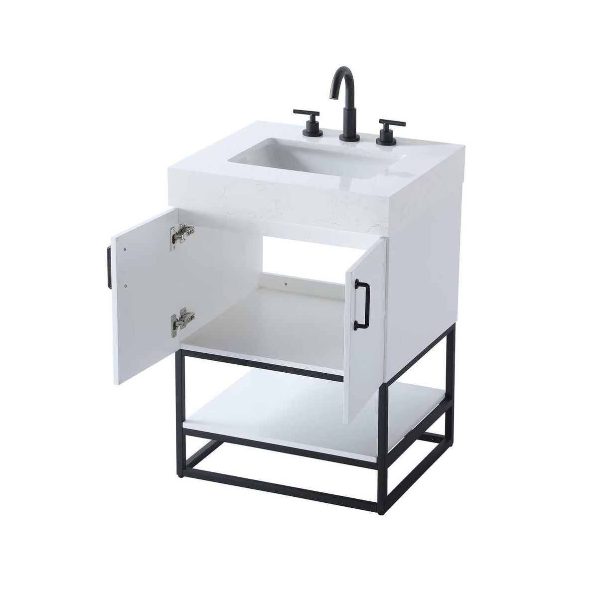 Caroline Bathroom Vanity White by Lighting Design – Wood, White