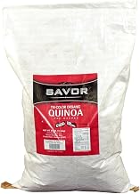Savor Imports Organic Tri Color Quinoa, 25 Pound, Gluten Free, Pre-Washed, Blend of White, Red, and Black Quinoa