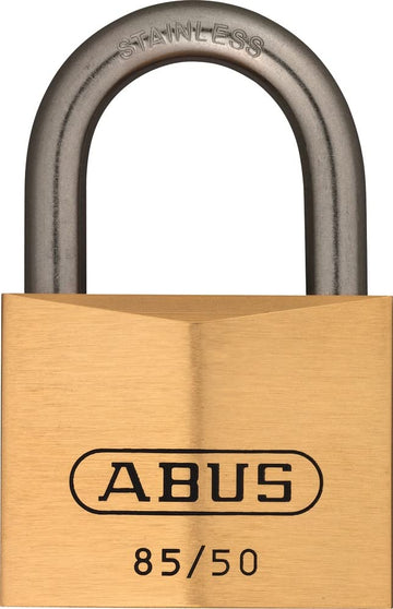4814 Cadenas 85IB 50 mm by ABUS – 50mm, Brass, Stainless Steel Shackle, Model 187422-048142