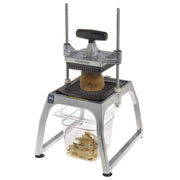 1/4" Dice Cut Fruit and Vegetable Dicer | InstaCut 5.1 Tabletop Manual Food Processor for Cafeteria | 10-1/4"W x 11-1/4"D x 7-1/4"H by Vollrath – Aluminum, Silver, Model 55457