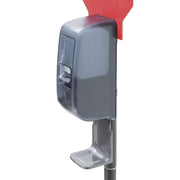 Floor Standing Hand Soap Dispenser with Sign by HUBERT – Plastic, Black