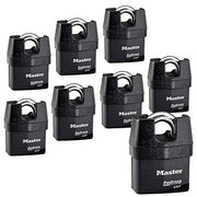 Master Lock 8 Pack / 1 Keyed Padlocks