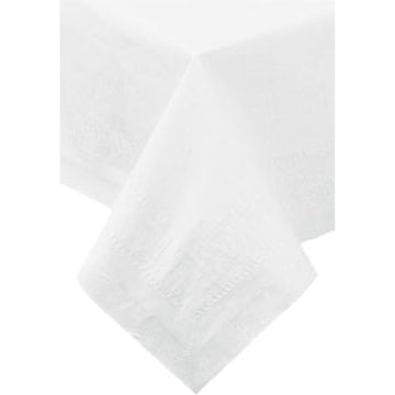 Hoffmaster 210130 Cellutex Tablecover, Tissue/Poly Lined, 54 in x 108", White (Case of 25 Tablecloths)