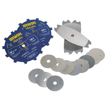 Marples 8In Carbide 12T Stacked Dado Set by IRWIN – 8" DADO, Blend, Multi, Model 1811865