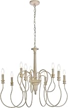 Flynx 9-Light Mid-Century Metal Pendant in Weathered Dove