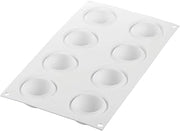 Silikomart "Ode 50" Silicone Mold with 8 Cavities, Each 2.16 Inch Diameter x 0.98 Inch High