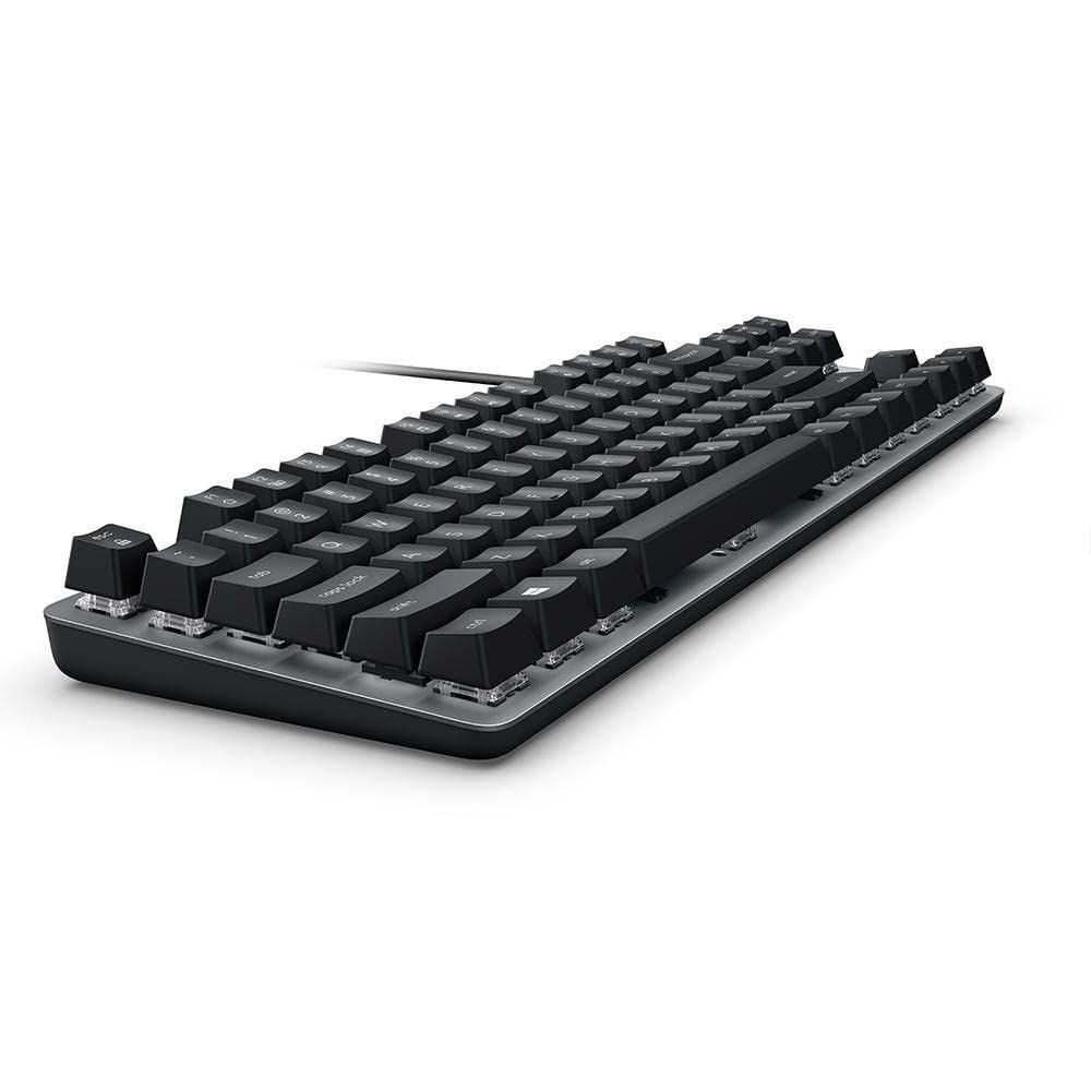 K835 TKL Wired Mechanical Keyboard with Aluminum Frame and Linear Red Switch by Logitech – Black / Black, Model 503080010100