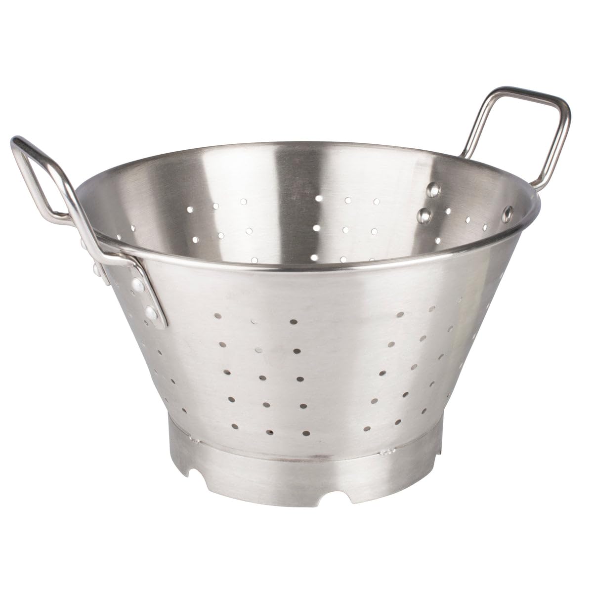 FBA_SLO Stainless Steel Premium Colander with Base by Winco – 11 Quart, Stainless Steel, Model FBA_SLO-11