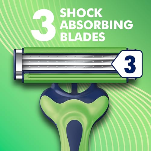 Gillette 8 Count (Pack of 2) / Sensor3 Sensitive (8ct) / Green/White Disposable Razors