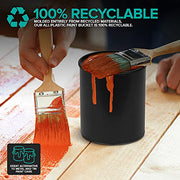 Stock Your Home 6 / 1 Quart / Black Paint Buckets