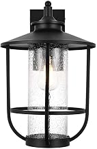 Elegant Lighting Janney 11" Outdoor Wall Sconce in Black