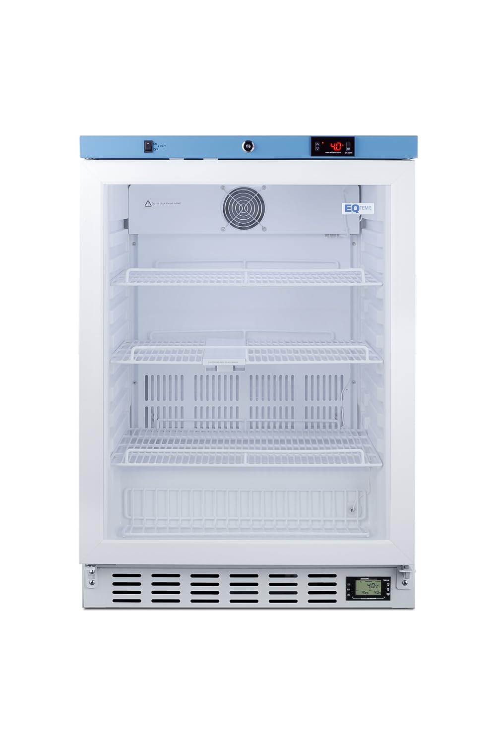 EQTemp Glass Door / Right Hand Door / 3.88 cu.ft. Lab Refrigerators